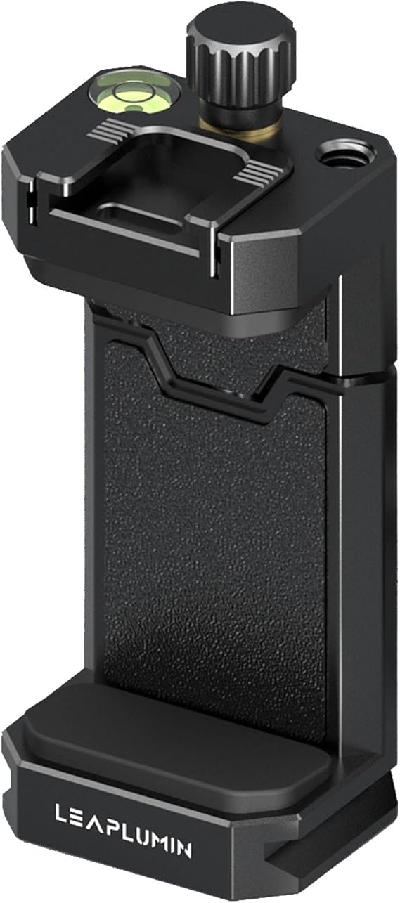 Tripod Phone Mount Holder with Sliding Cold Shoe,Universal Smartphone Mount Adapter with 1/4" Standard Screw&& Arca Swiss Quick Release Plate,Phone Tripod Mount Support Vertical/Horizontal
