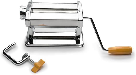 Fox Run 57666 Pasta Maker Machine/Roller, Stainless Steel 8 x 14 x 6.5 inches