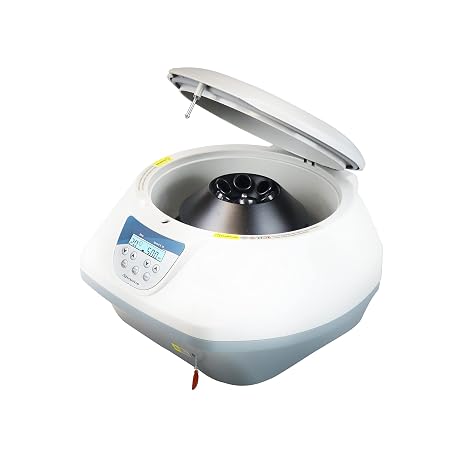 Jackson Global JS-TC-SPINPLUS-6 Digital Bench-top Centrifuge | 400-5000rpm (Max. 3074xg) | LCD Display | Includes 15ML X 6 Rotor