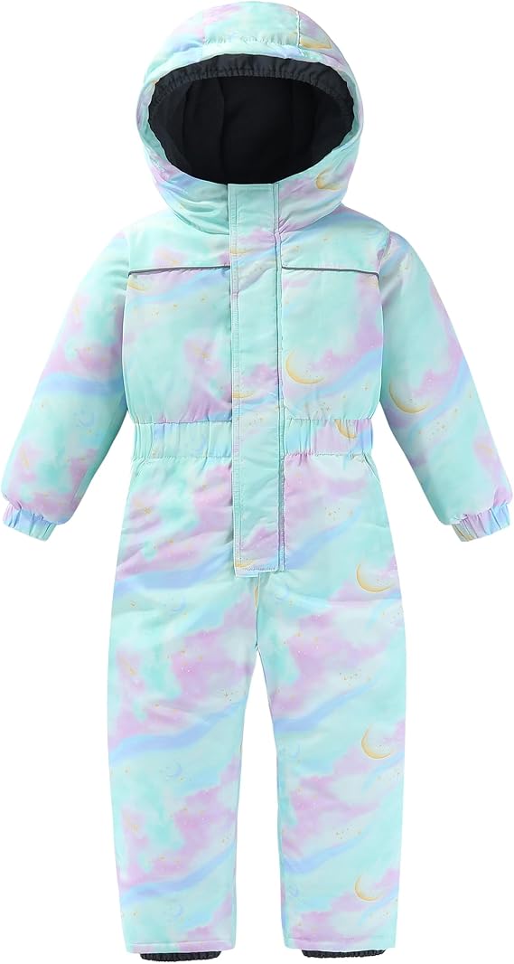 Hiheart Boys Girls One Piece Snowsuit Waterproof Ski Snowboard Coverall