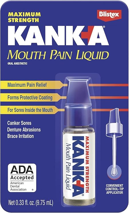 Kanka Mouth Pain Liquid, Professional Strength .33 oz (9.75 ml)