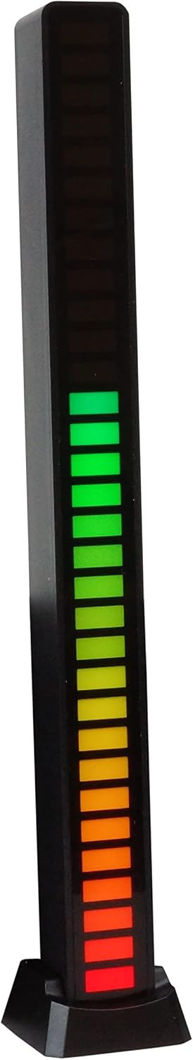 prendre Sound Level Light Meter Indicator USB-Powered LED Light Illumination for Car Desk Speaker Surround Black PR-RCSS10-BK