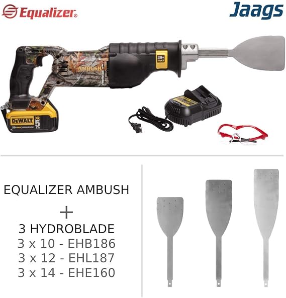 Equalizer Industries Ambush Cordless Windshield Urethane Cut Out Removal and 3 Hydroblades