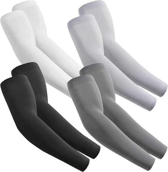 fuinloth Arm Sleeves UV Sun Protection Compression Sleeve for Men Women
