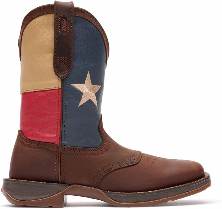 Durango Men's Patriotic Pull-On Texas Flag Western Boots