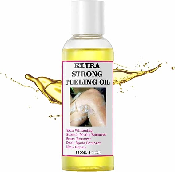 Exfoliating Yellow Peeling Oil, Body Solution for Extra Strength Exfoliation, Yellow Peeling Oil Extra Strong Whit-ening, Chemical Peel at Home (1, 110ml)