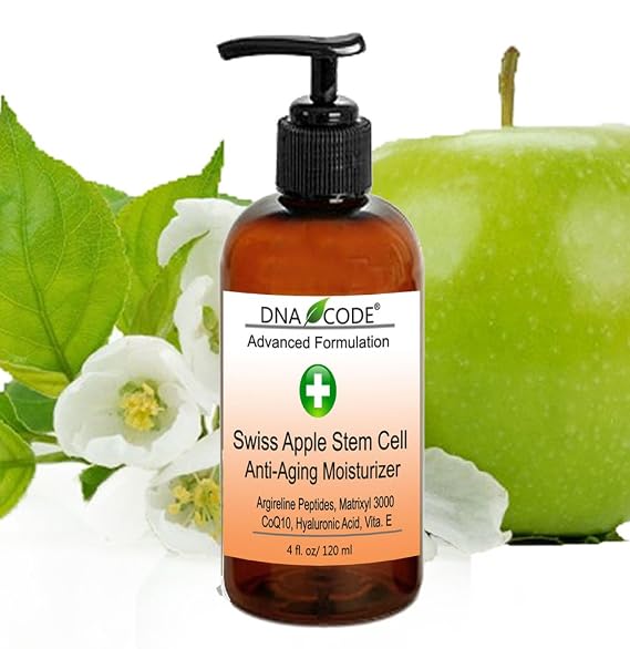 DNA Code- Swiss Apple Stem Cell moisturizer w/Argireline, Matrixyl 3000, Hyaluronic Acid, CoQ10