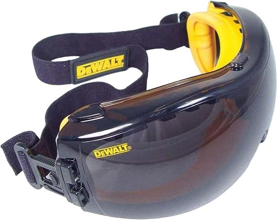 DEWALT Concealer Clear Anti Fog Dual Mold Safety Goggle Dpg82 Unisex Adult Tinted Anti Fog Adjustable Polycarbonate Full Rim