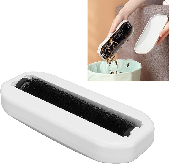 Multi-Functional Table Crumb Sweeper, Handheld Carpet Sweeper Cleaner | Soft Bristles Debris Collector for Table with Garbage Collection Nutshell Soft Debris Collector, Mat, Bed Sheets, Sofas