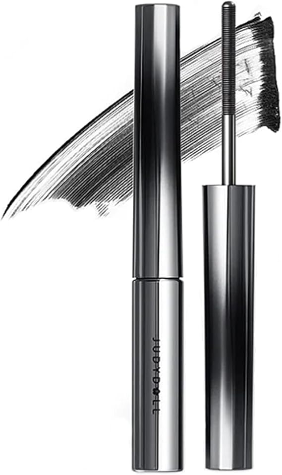 Judydoll Small Steel Tube Lash Mascara Lengthening Curling Thick Natural Quick Dry Waterproof Non-smudge Big Eyes Makeup Gel (Black)