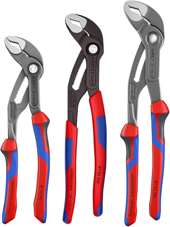 KNIPEX - 9K 00 80 05 US Tools - 3 Piece Multi-Component Cobra Set (7, 10, 12) (9K008005US)