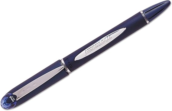 uni-ball 40174 Jetstream Ballpoint Stick Pen, 7mm, Blue Ink, Fine