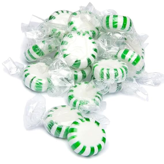 Starlight Peppermint Starlights Hard Candy - 2Lb. Bulk Bag Of Delicious Peppermint Candy Packaged By Snackadilly