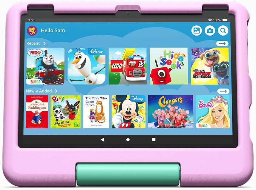 Amazon Kid-Proof Case for Fire HD 10 tablet | Only compatible with 13th generation tablet (2023 release), for ages 3–7, Pink