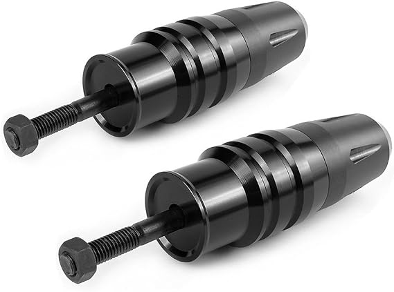 For Kawasaki Z1000 Z1000SX 2013-2017 2 Pcs Motorcycle Accessories Exhaust Sliders Crash Pads Protector (Black)