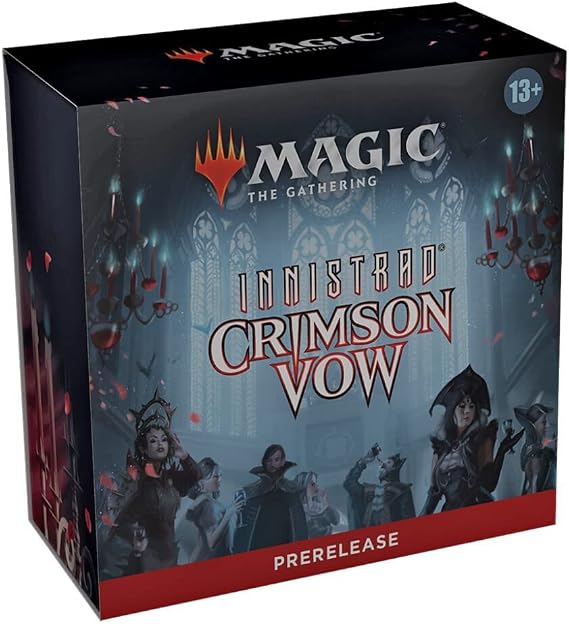 Card Game Magic: The Gathering Prerelease Kit: MTG Innistrad Crimson Vow - 6 Packs, Promos, Dice