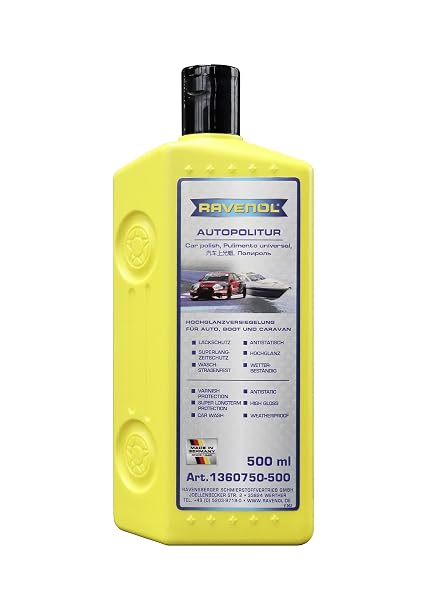 RAVENOL J6A1051 Polish Wax with Special Additives and Natural Carnauba Wax