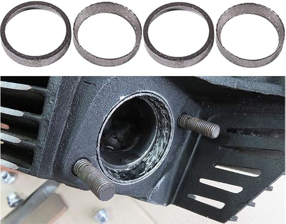 Harley Exhaust Gasket,E-001 N,Sheets,dyn,sportster,softail,touring,evo,etc,are Made Of Graphite and Steel Mesh.with An Inner Diameter Of 48mm(4PCS),It Fits Most Harley davidson Bikes From 1984 Onwards