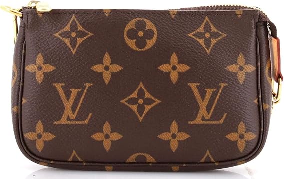 Pre-Loved Pochette Accessoires Monogram Canvas Mini, Brown