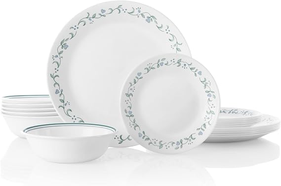 Corelle Livingware Dinnerware Set Country Cottage 18 - Piece Set 1122070