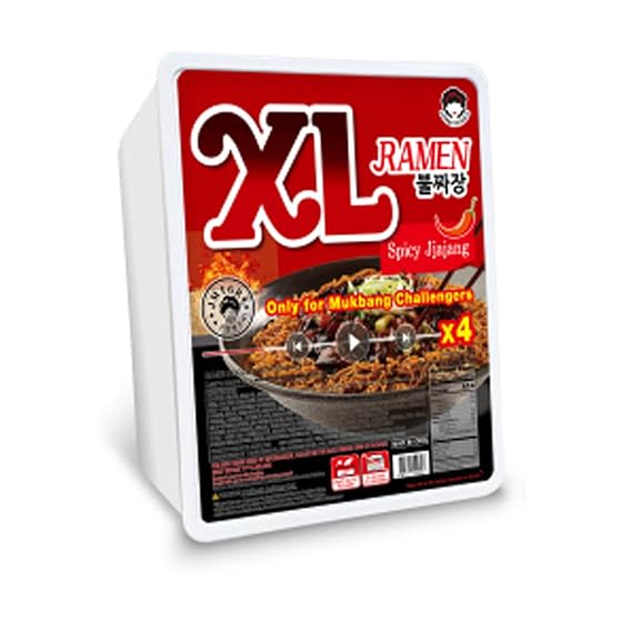 XL Ramen Bul Spicy JjaJang Bklack bean - Extra spicy red chili (only for mukbang challengers)