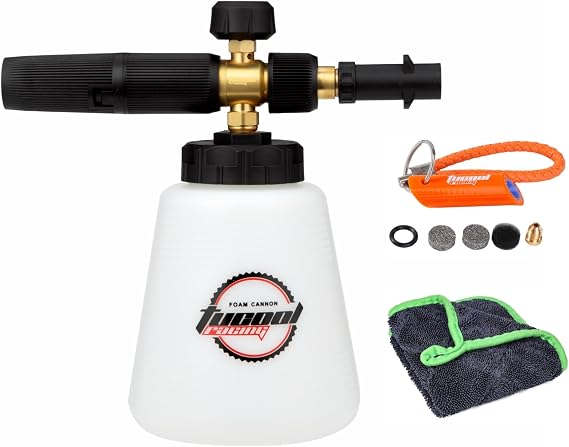 調節可能なフォームキャノンKarcher K2-K7用 PSシリーズを除く | 1300-3600 PSI | 洗車用厚手スノーフォームランス ホワイト