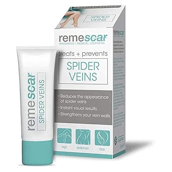 Remescar - Spider Veins Treatment - Spider Vein Cream for Legs, Abdomen & Face - Thread Vein Prevention Cream for Men & Women - Spider Vein Reduction Treatment - Instant Results