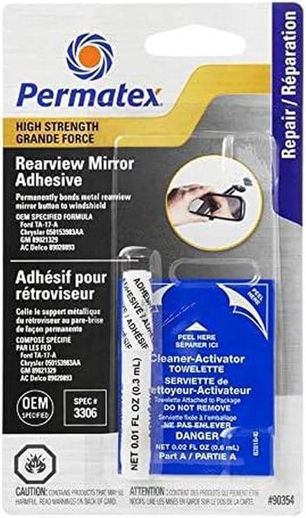 Rearview Mirror Adhesive - 0.9 mL