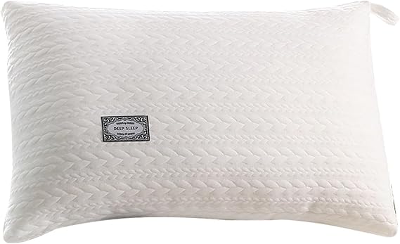 Pillows Queen Size, Washable Supportive Luxury Hotel Pillow with Zipper,Breathable Feather Hotel Quality Pillows Queen Size for Indoor Sleeping Bedding Home Bedroom Back Stomach Sleepers