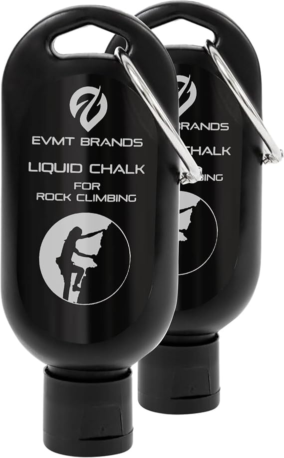 EVMT Brands Liquid Chalk, Mess Free Gym Chalk for Weightlifting, Gymnastics, Rock Climbing, Dancing. Sweat Resistant and Long Lasting for Stronger Grip.