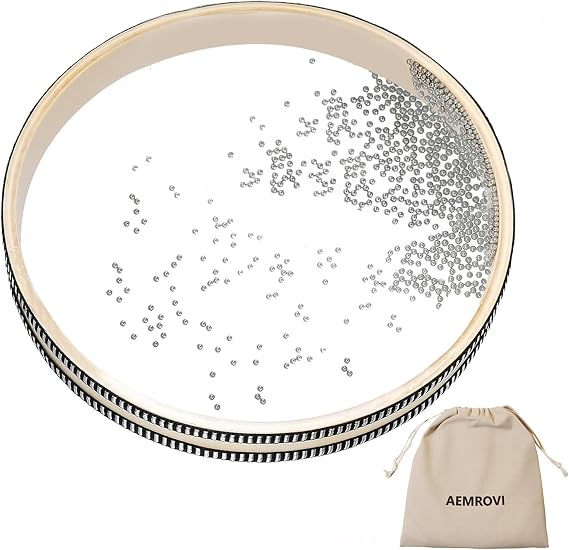 Ocean Drum Sea Drum With Hardwood Shell and Wave Beads (12inch)