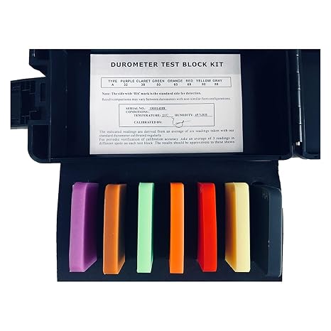 Hardness Test Block Type A For Shore Durometer/Rubber Hardness Tester Hardness Test Block Kit Accurate Measurement