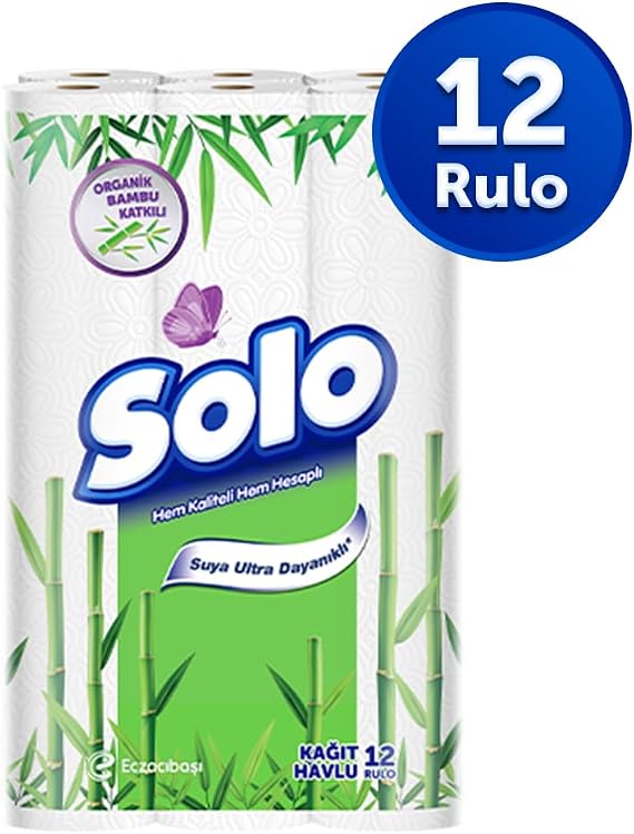 SOLO Bambu Katkılı Kağıt Havlu 12'li