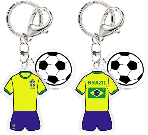 Threetols 2PCS Soccer Keychain for 2026 World Cup
