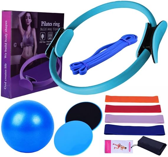 Pilates Equipment for Home Workouts Pilates Ring and Ball Set sistance Bands & Mo for Home Pilates Equipment