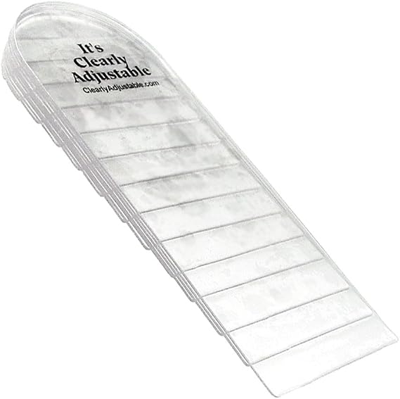 Heel Lift Size - Medium, Unisex, Shoe Insert, Clear Vinyl, 20 in