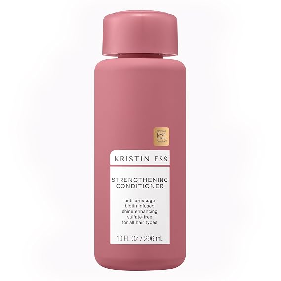 Kristin Ess Biotin Deep Conditioner - Promotes Healthy Hair Growth - Strengthen + Repair Dry Damaged Hair - Prevent Hair Breakage with Fortifying Amino Acids - Vegan, Sulfate Free, Color Safe 10oz