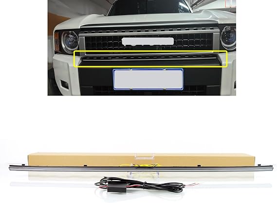 LED Grill Fog Light DRL with Amber Turn Signal for 2024-2025 Toyota LC250