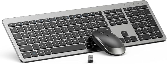 seenda Wireless Keyboard and Mouse Combo, Slim Full-Size Design