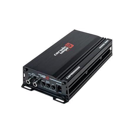 Cerwin Vega 500W RMS MINI 1-Channel Class D Car Amplifier - High-Efficiency Mono Audio Amp with Ambient Backlit Logo, 15-500Hz Frequency, for Superior Car Audio Experience CVPM10001D | CVPM Mini Series,