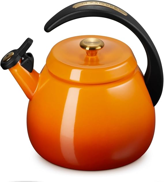 Le Creuset Enamel on Steel Cloche Kettle, 2.2 qt., Persimmon
