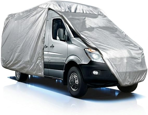 EliteShield ShieldAll Class B RV Cover, Waterproof Tear-Resistant Windproof Class B RV Motorhome Low Top/High Top Conversion Van Cover Trailer Camper Van Cover
