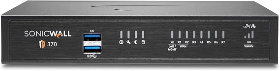 SonicWall TZ370 SecureUpgradePlus | 3YR ThreatEdition | TZ370 Gen7 Firewall with 3 Year Threat Protection Service Suite | Advanced SMB Appliance with SD-WAN and Threat Defense (02-SSC-7287)