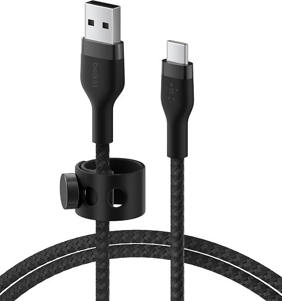 Belkin USB A to USB C Braided Cable 6.6ft Fast iPhone Charger Cord