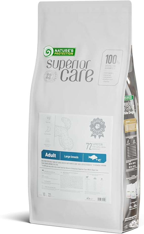 Nature's Protection Superior Care Large Breed Dog Dry Food, White Fish 22lb