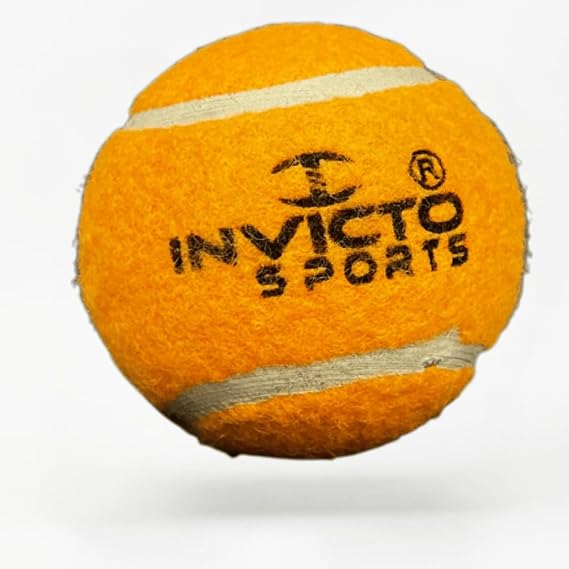Invicto Cricket Tennis Balls, Lightweight, Ideal for Tape Ball Cricket, 4 Colours Available, 3 Pack,
