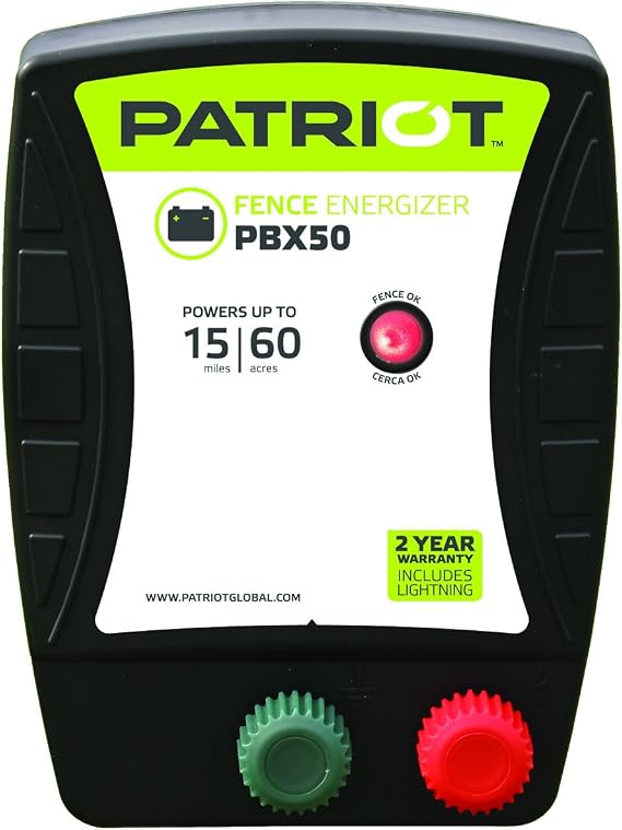 Patriot PBX50 Battery Fence Energizer, 0.50 Joule