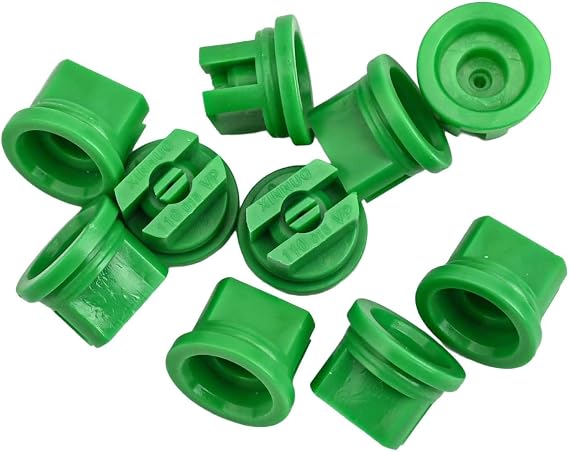 Fan Nozzle Set 10 Count for Knapsack Sprayer and Boom Sprayer Featuring Stable Spray Pattern and Low Drip Performance for Field Use (green)