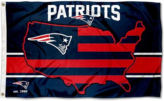 New England Patriots Nation USA American Country 3x5 Flag