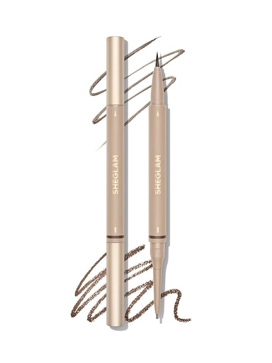 SHEGLAM Dual-Sided Eyebrow Pencils Cream Waterproof Long Lasting Eye brow Pen Makeup-03 Taupe